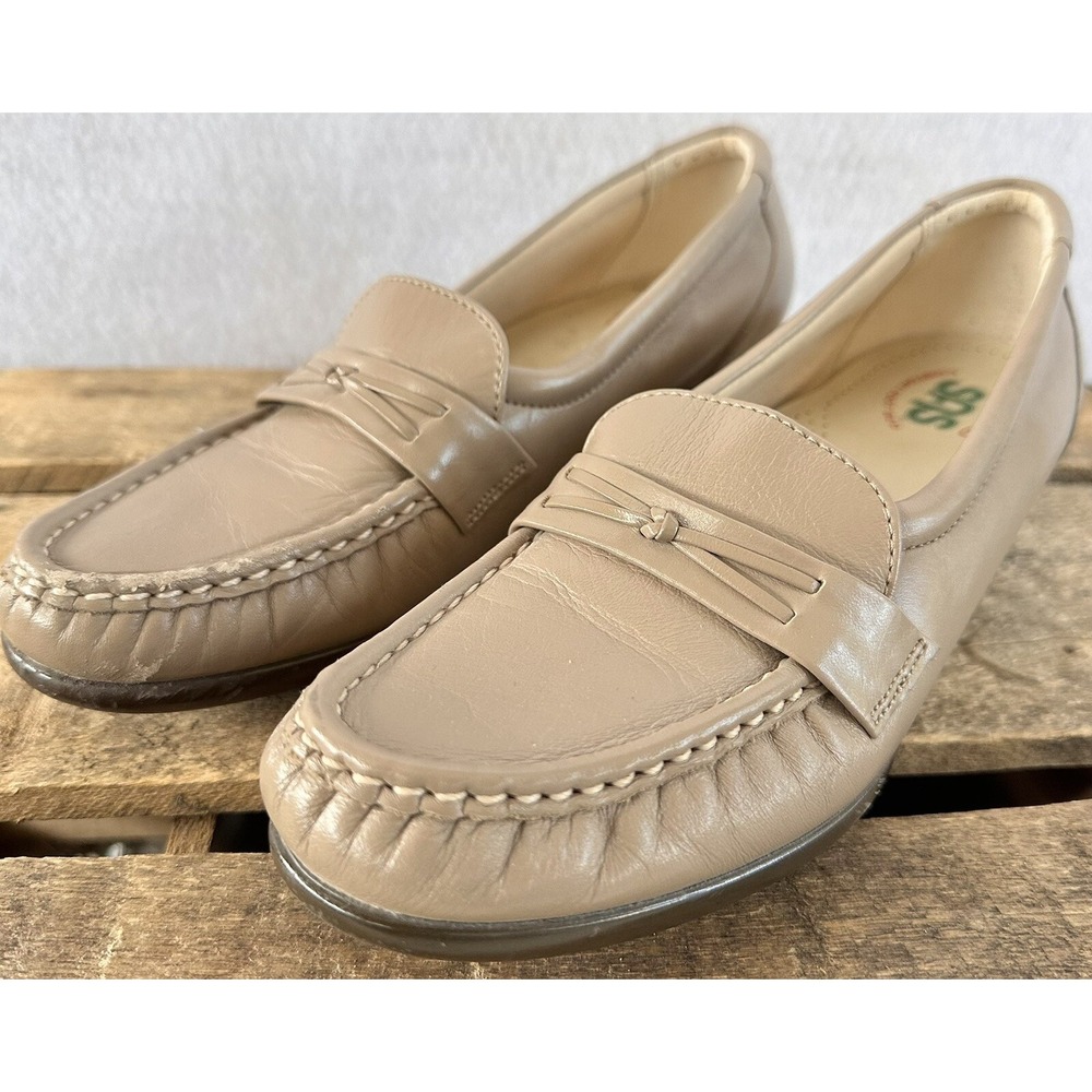 SAS Loafer Tripad Comfort Shoes Tan Leather Women’s Sz 7